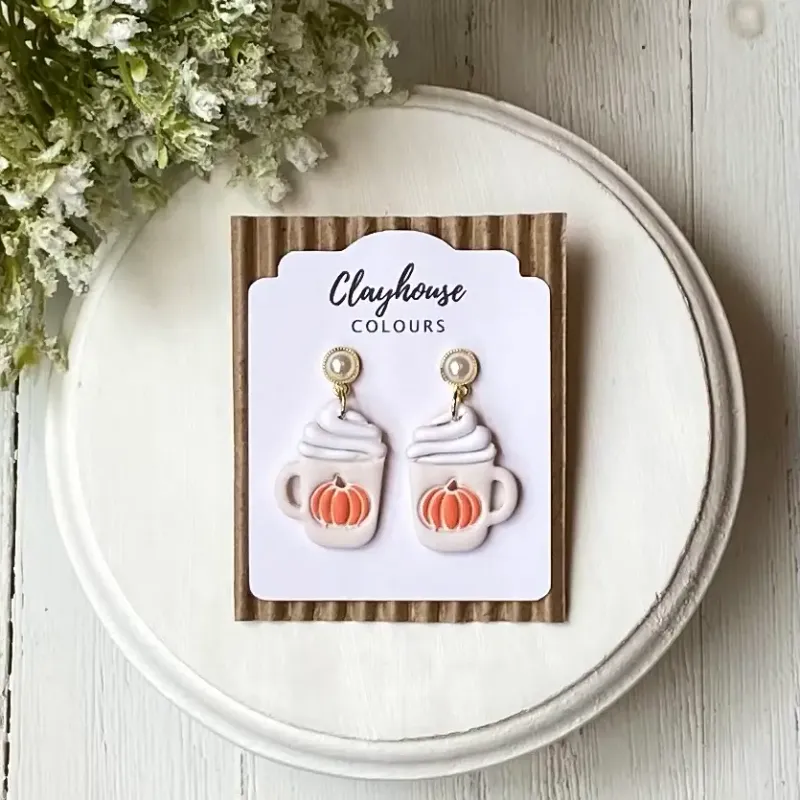 Pumpkin Earrings Pumpkin Coffee Cups Pumpkin Earrings Pumpkin Coffee Cups
