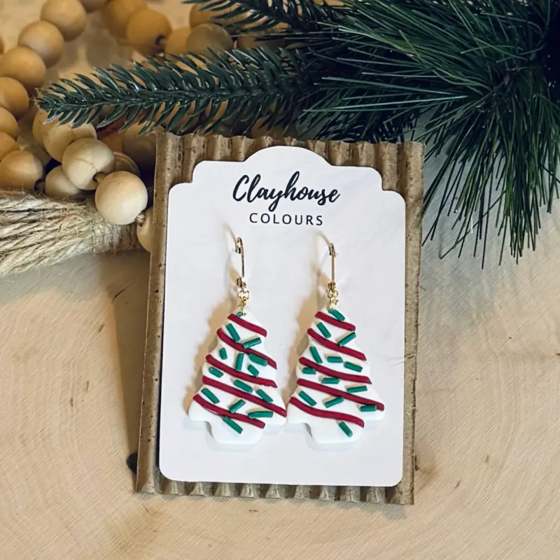 Christmas Tree Cakes Earrings Christmas Tree Cakes Earrings