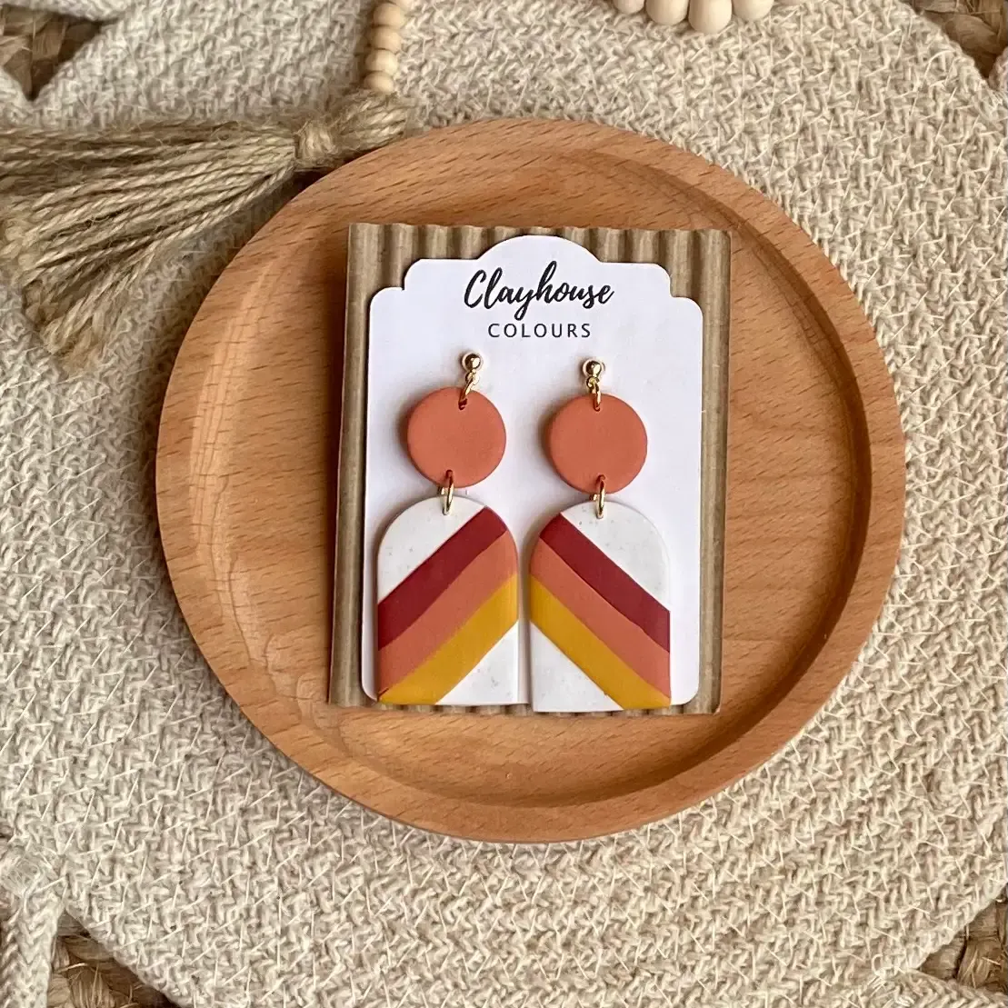 Retro Clay Earrings Retro Clay Earrings