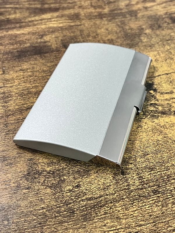 Silver Tone Card Case Silver Tone Card Case