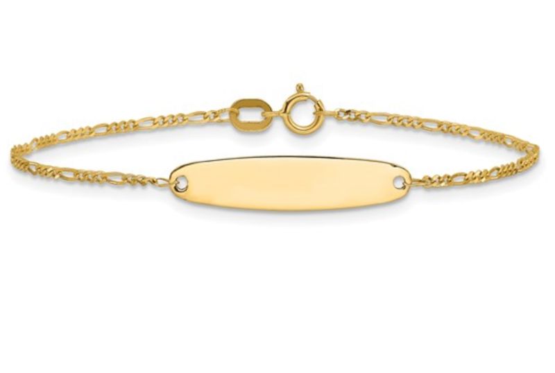 14k Madi K Figaro Baby Oval ID Bracelet 14k Madi K Figaro Baby Oval ID Bracelet