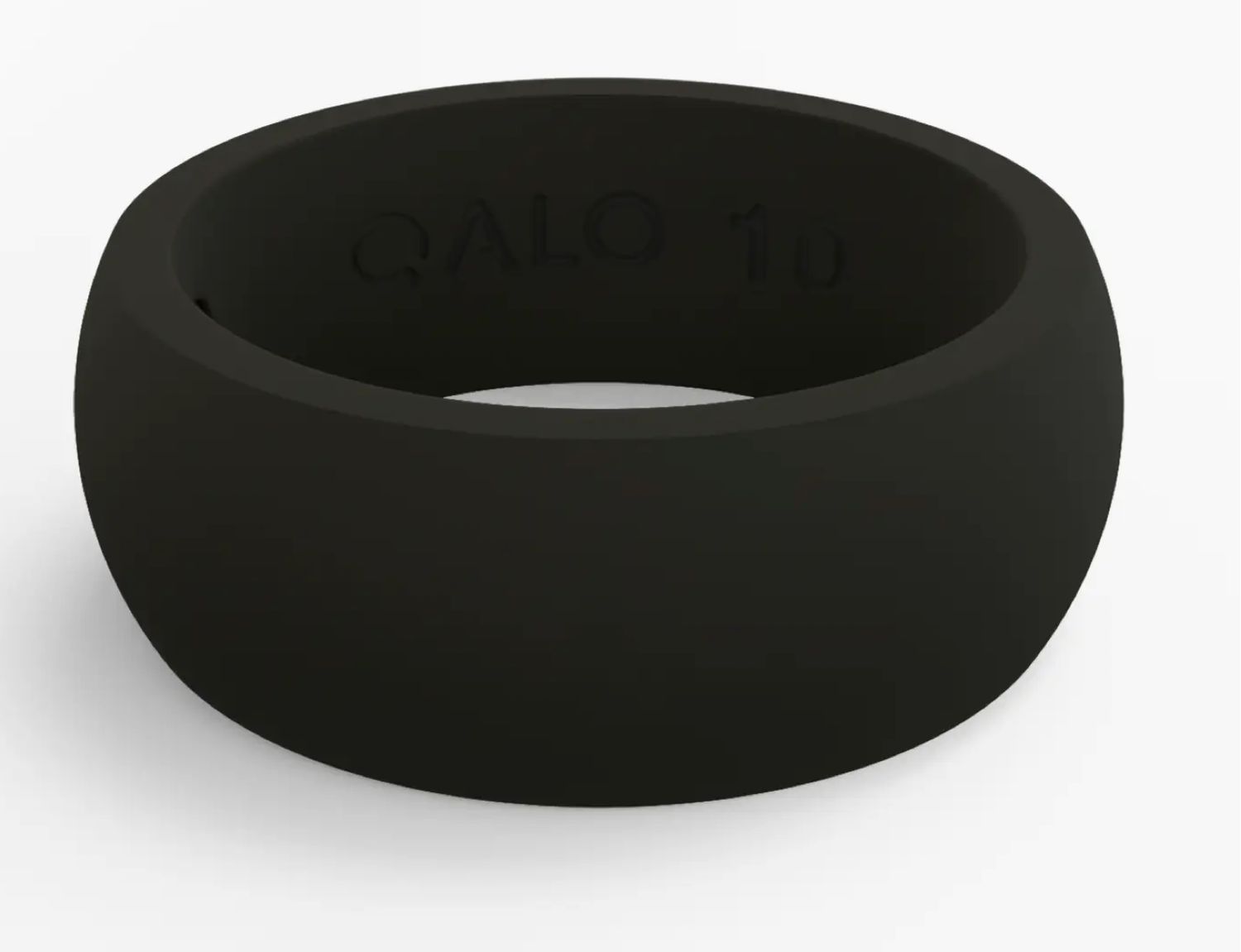 Qalo Mens Black Classic Outdoors Silicone Band Size 10 Qalo Mens Black Classic Outdoors Silicone Band Size 10