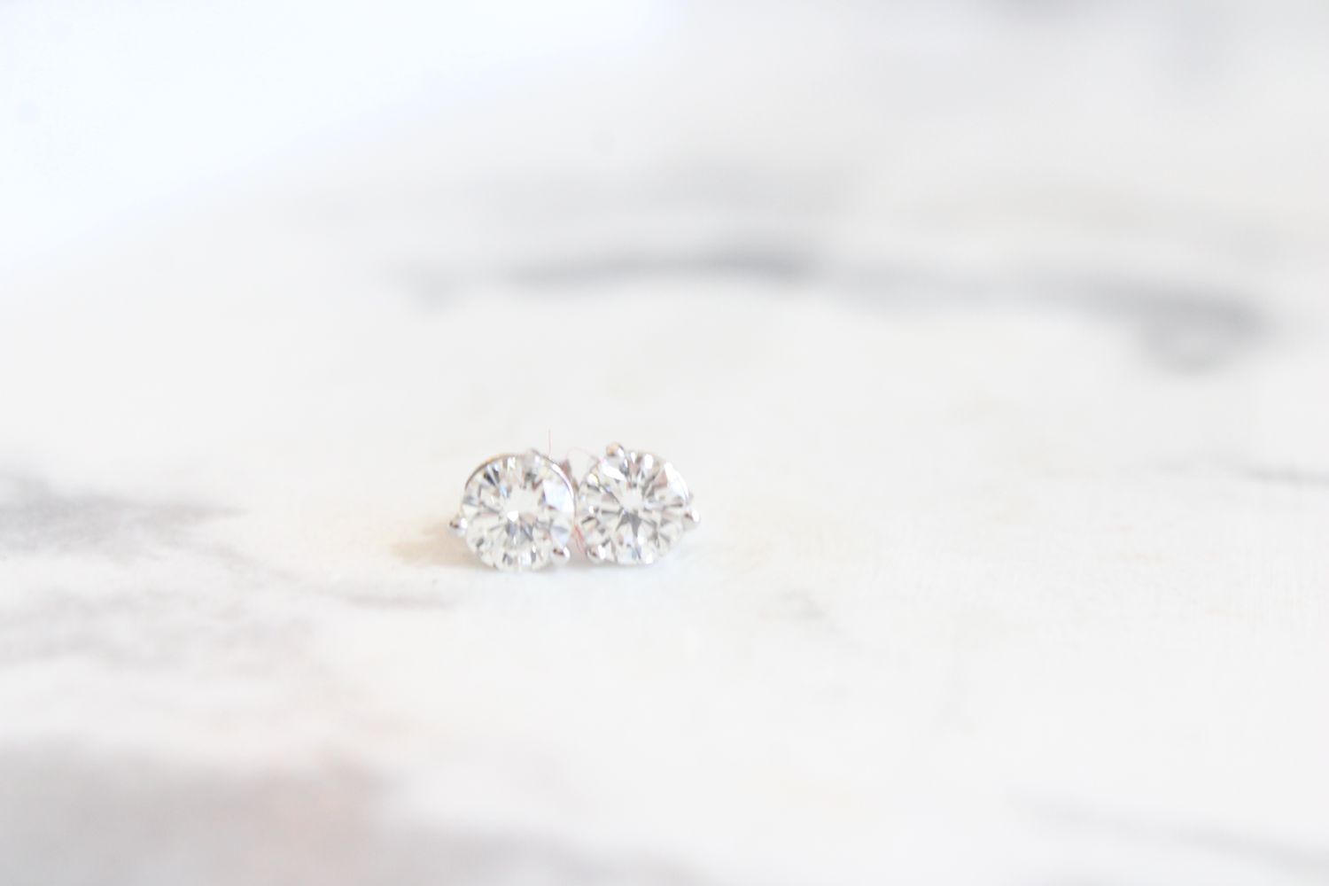 14kt White Gold 1ct Martini Set Diamond Studs 14kt White Gold 1ct Martini Set Diamond Studs