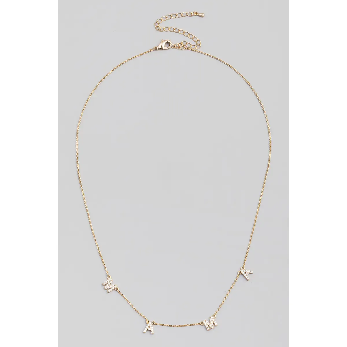 Rhinestone Mama Charm Necklace Rhinestone Mama Charm Necklace