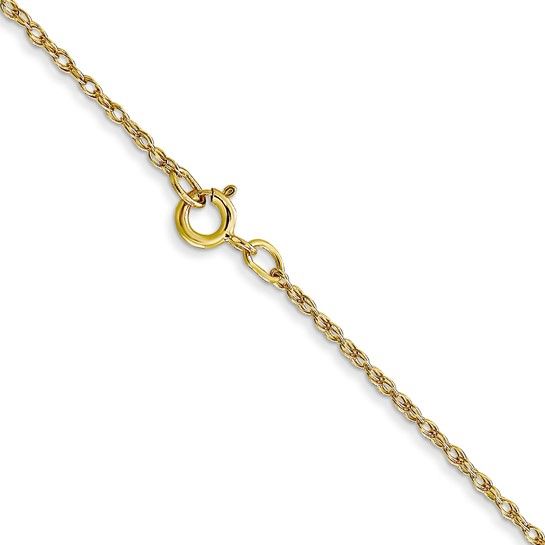 10k Yellow Gold .7mm Carded Cable Rope Chain, 20in 10k Yellow Gold .7mm Carded Cable Rope Chain, 20in