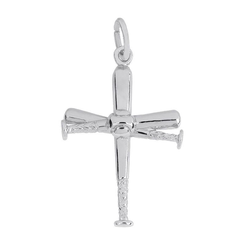 Baseball Bat Cross Charm Baseball Bat Cross Charm