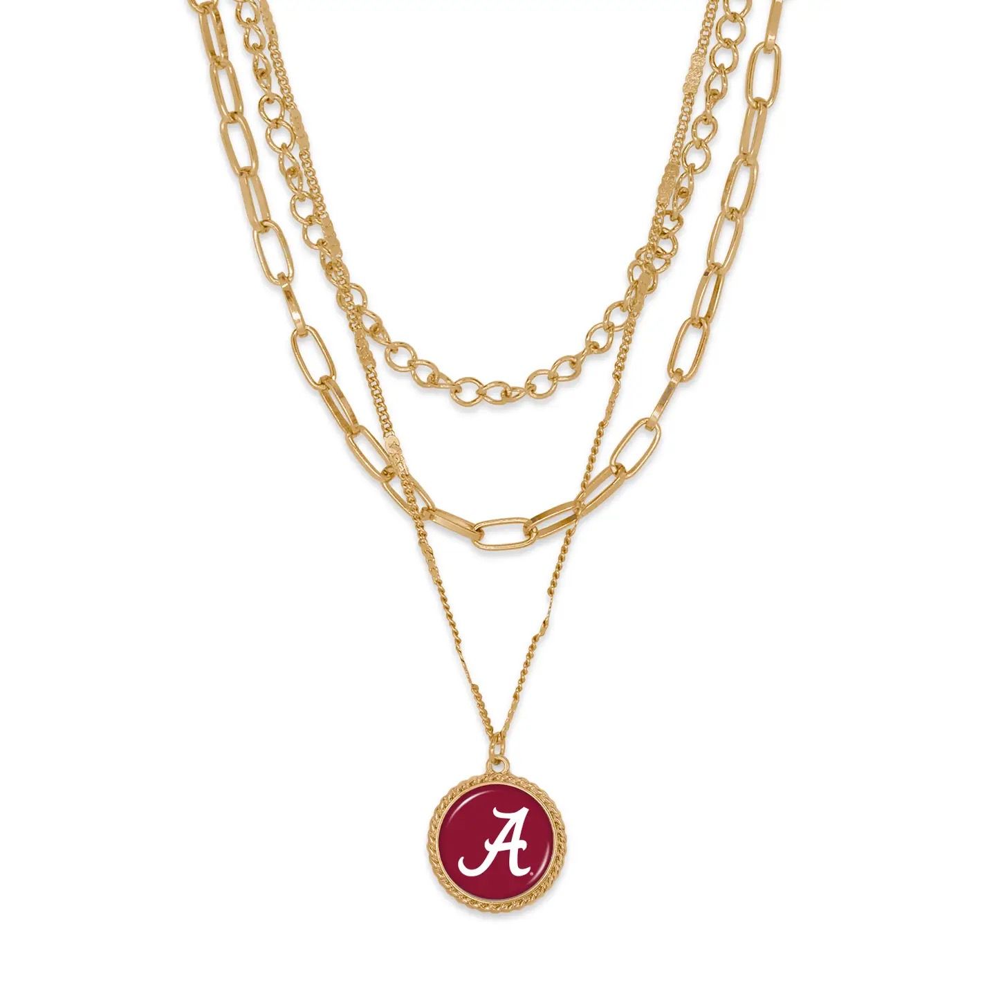Alabama Crimson Tide Gold-Tone Layered Necklace Alabama Crimson Tide Gold-Tone Layered Necklace