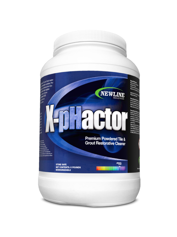 X-pHactor (7lb. Jar) by Newline | Premium Powdered Alkaline Tile & Grout Cleaner