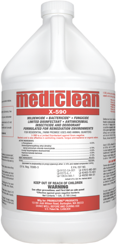 MediClean (Microban) X-590 Institutional Spray, Gl