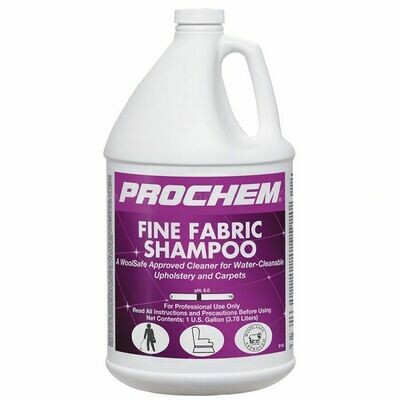 Fine Fabric Shampoo (Gallon) by ProChem | Water-Cleanable / Wool Safe Cleaner