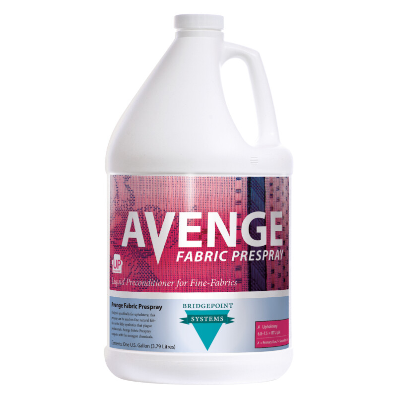 Bridgepoint Systems, Upholstery Cleaning, Avenge Fabric Prespray, 1 Gallon