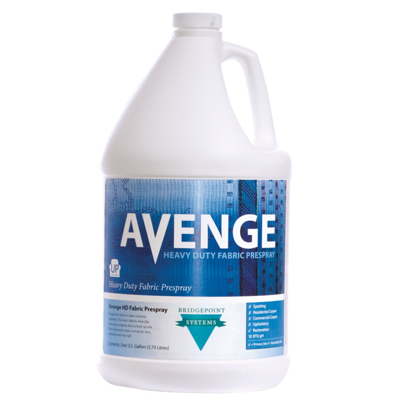 Bridgepoint Systems, Upholstery Cleaning, Avenge Heavy Duty Fabric Prespray, 1 Gallon