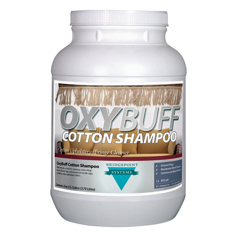 Bridgepoint Systems, Upholstery Cleaning, Oxybuff Cotton Shampoo, 8 Lbs