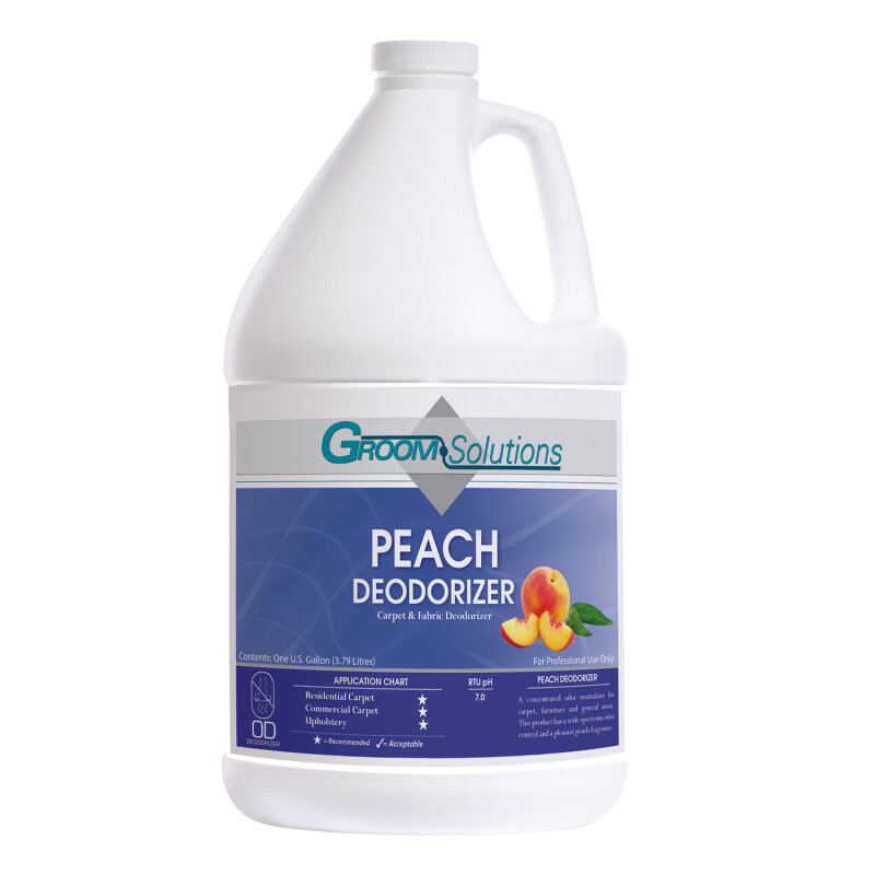 Groom Solutions, Deodorizer, Peach, 1 Gallon