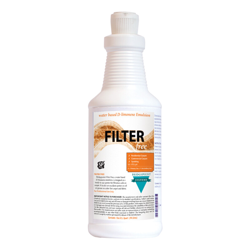 Bridgepoint Systems, Stain Remover, Filter Free Filtration Soil Remover, 1 Quart