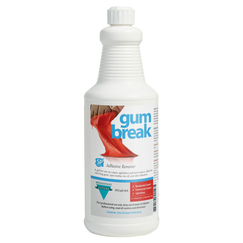 Bridgepoint Systems, Stain Remover, Gum Break Adhesive Remover, 1 Quart