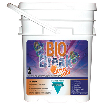 Bridgepoint Systems, Carpet Cleaning Prespray, Bio Break W/Citrus Solv, 36 Lbs