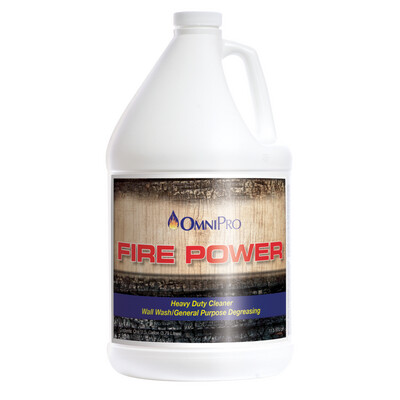 OmniPro, Degreaser, Fire Power Soot Remover, 1 Gallon
