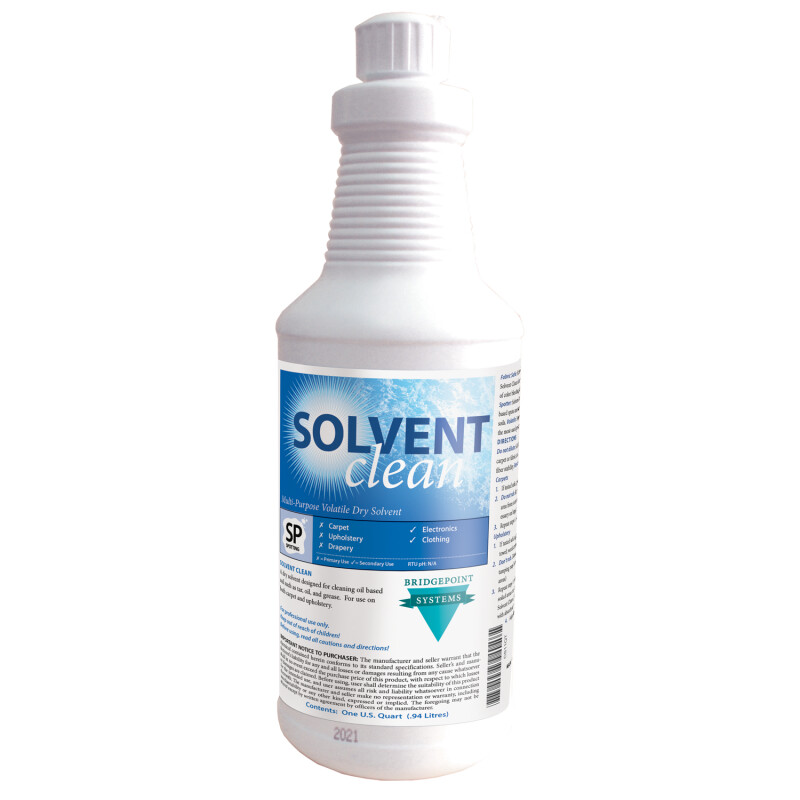Bridgepoint Systems, Upholstery Cleaning, Solvent Clean Multi-Purpose Dry Solvent, 1 Quart