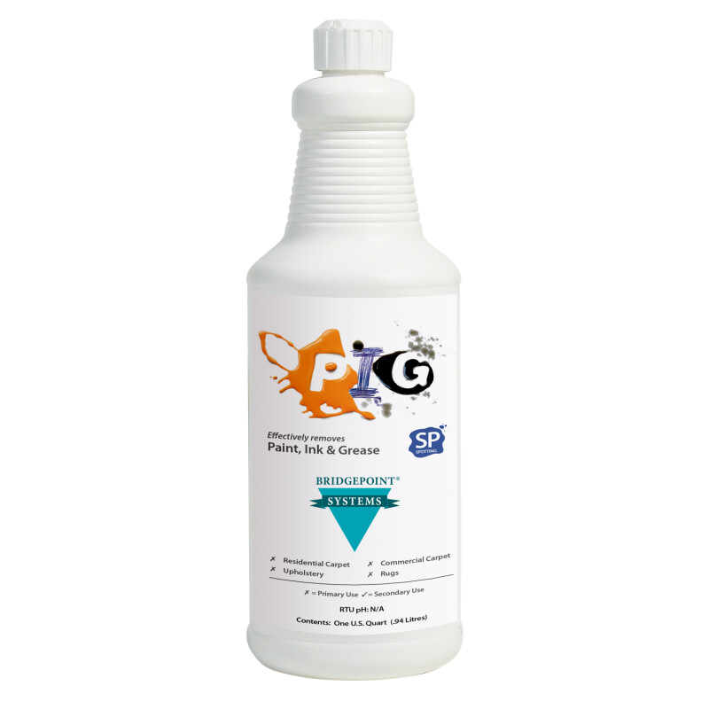 Bridgepoint Systems, Stain Remover, P.I.G. Paint, Ink, & Grease Remover, 1 Quart Bridgepoint Systems, Stain Remover, P.I.G. Paint, Ink, & Grease Remover, 1 Quart