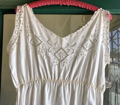 White Victorian Cotton Dress