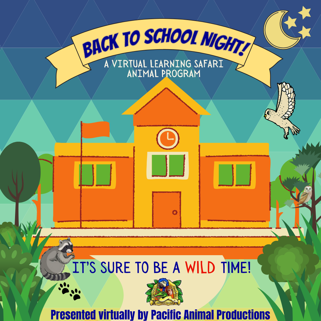 Back to School Night! - Learning Safari Animal Program - October 3rd at 6:00 PM PST Back to School Night! - Learning Safari Animal Program - October 3rd at 6:00 PM PST