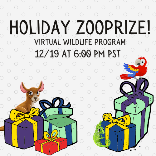 Holiday Zooprize! - Virtual Family Wildlife Program Holiday Zooprize! - Virtual Family Wildlife Program