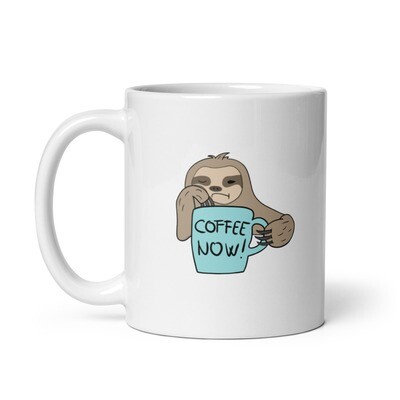 Coffee Now Glossy Mug