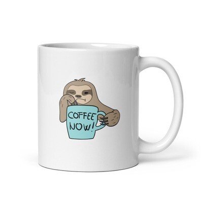 Coffee Now Glossy Mug