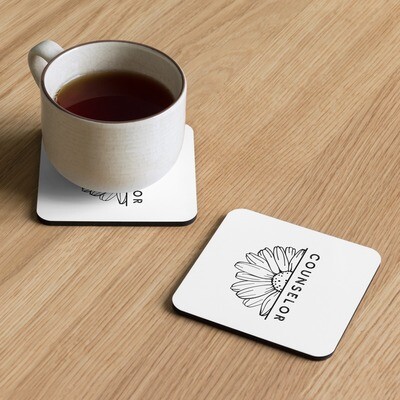 Counselor Cork-Back Coaster (Single)