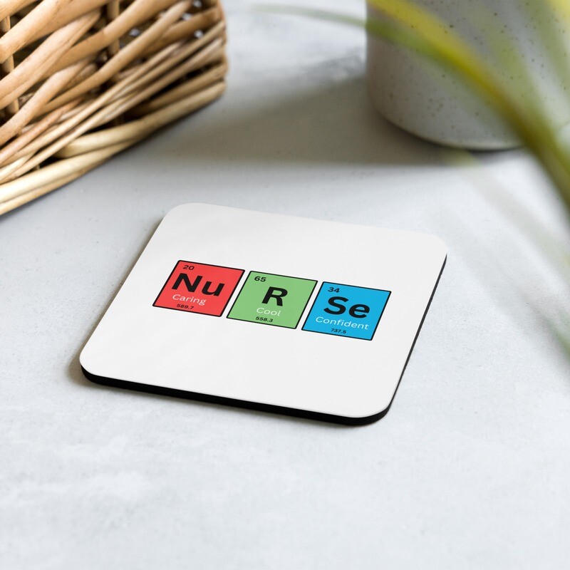Nurse PT Cork-Back Coaster (Single)