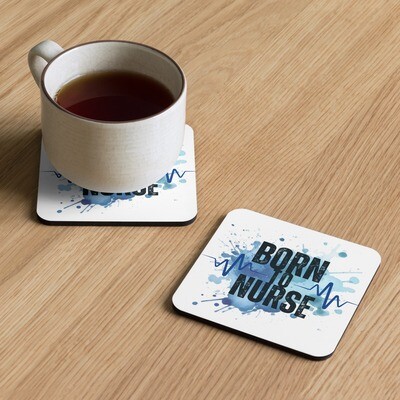 Born to Nurse Cork-Back Coaster (Single)