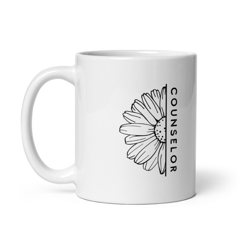Counselor White Glossy Mug
