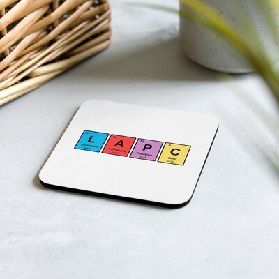 LAPC PT Cork-Back Coaster (Single)