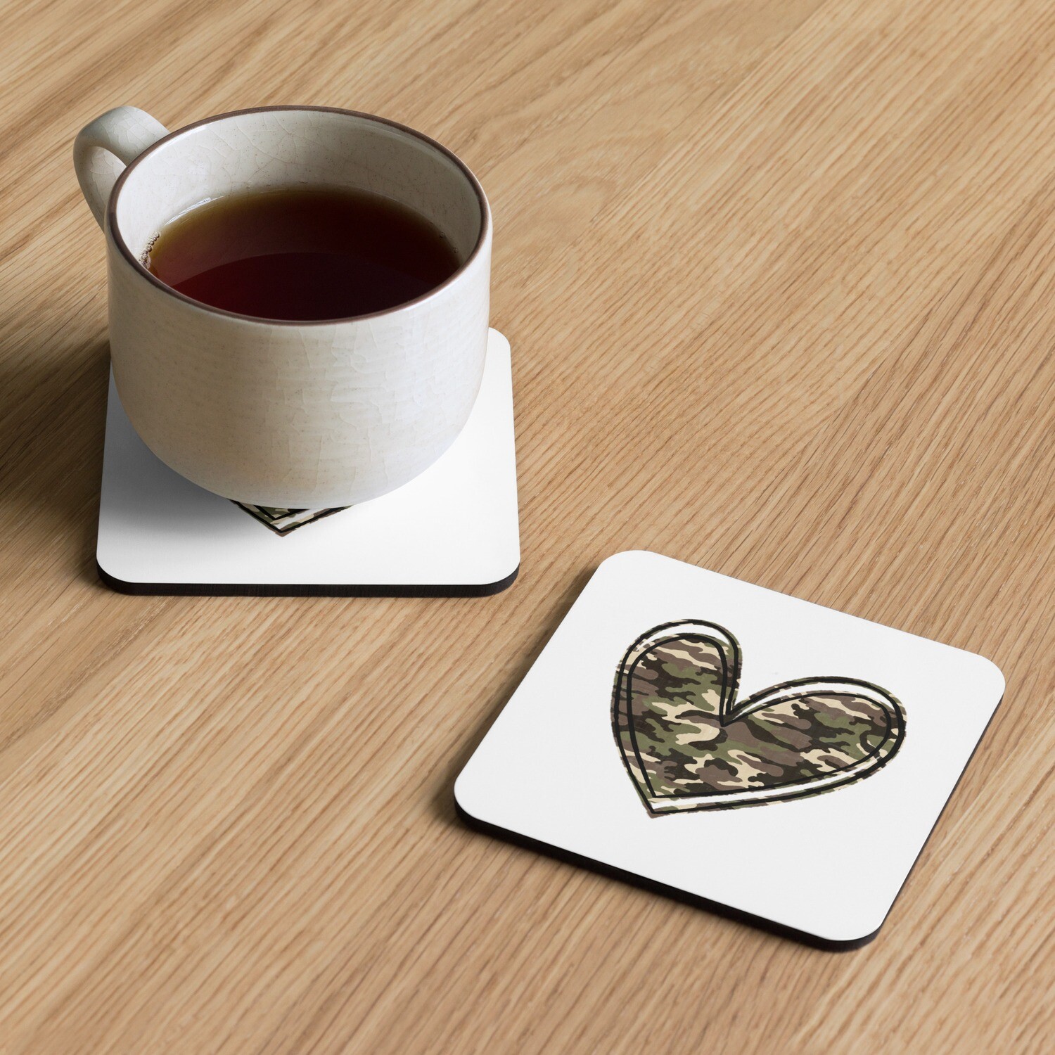 Heart of a Soldier Cork-Back Coaster (Single)
