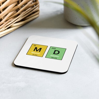 MD PT Cork-Back Coaster (Single)