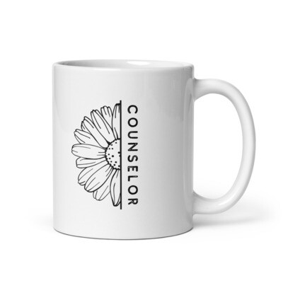 Counselor White Glossy Mug