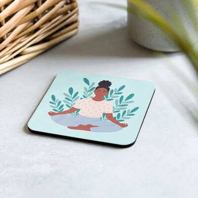 Self-Care Cork-Back Coaster (Single)