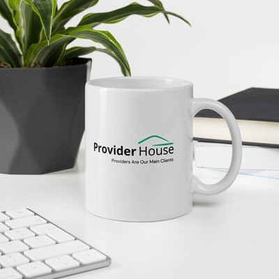 Provider House White Glossy Mug