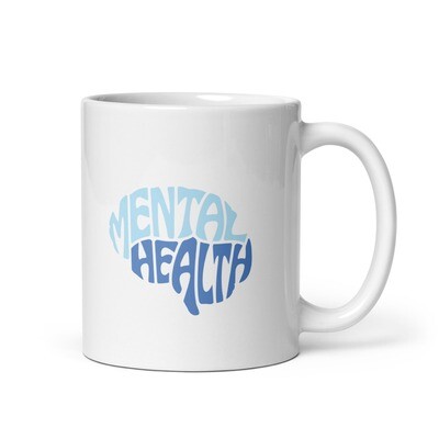 Mental Health White Glossy Mug