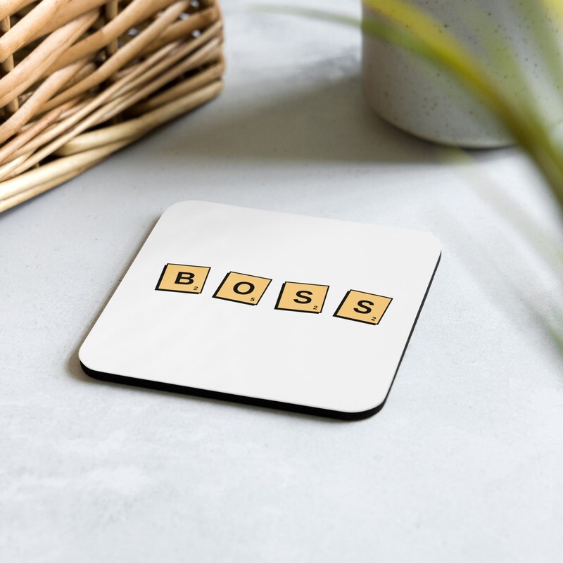 BOSS Cork-Back Coaster (Single)