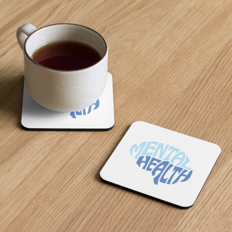 Mental Health Cork-Back Coaster (Single)