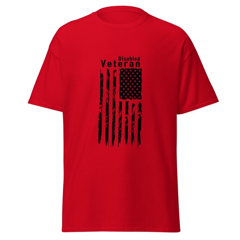 Disabled Veteran &amp; Flag Classic Tee