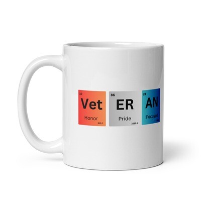 Veteran Periodic Table Glossy Mug