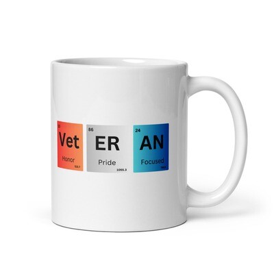 Veteran Periodic Table Glossy Mug