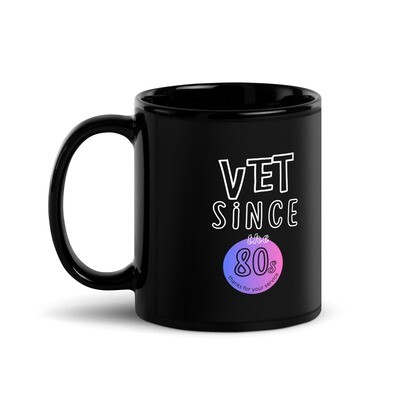 Vet Since 80s Glossy Mug