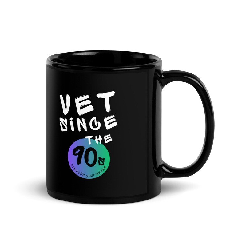 Vet Since 90s Glossy Mug