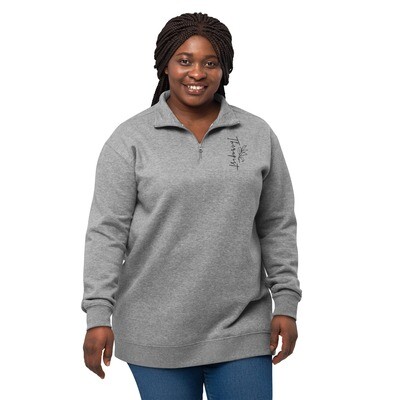 Therapist &amp; Flower Unisex Fleece Pullover