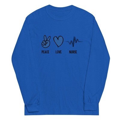 Peace &amp; Love Nurse Long Sleeve Shirt