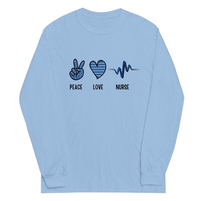 Peace &amp; Love Nurse Long Sleeve Shirt